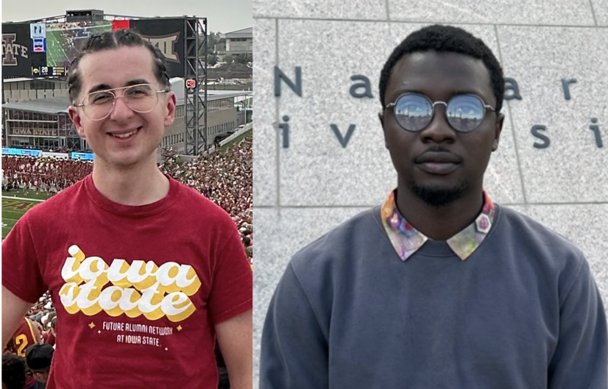 The two candidates running to represent the College of Engineering in the Student Government Senate are Lucky Onyekwelu-Udoka and Student Government Sen. İsmet Açıkgöz. The candidates provided their photos.